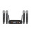 Wireless Microphone Handheld 4 Channel UHF Fixed Frequency Dynamic Microphone System for Karaoke Wedding Party Stage UK 1