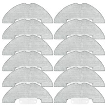 Almohadillas de Fregona para Aspiradoras Robot para Airzeen Q10 Pro / para Airzeen J10 / para Laresar P10. Accesorios Lavables. Paño de Fregona de 12