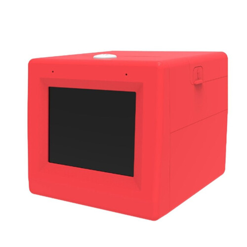 AI Voice Printer Machine,Portable  Sticker Printer Inkless Thermal Stickerbox Printer for Kids Red
