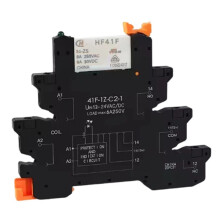 Rail Slim Relay Module 41F-1Z-C2-Z Integrated PCB Mount Power Relay with Relay Holder 24V AC Relay Socket 6.2mm