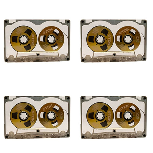 4X 55 Minute Blank Tape Disk Double-Sided Metal Small Open Disk Blank Cassette Tape Tape Disk, E
