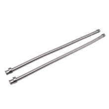 2Pcs 19" Stainless Steel Conduit Flexible Wire Hot Rat Rod Car Truck All for Chevy   Headlights Fog Lamp Horn