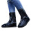 Adjustable Buckle Closure Shoe Covers Waterproof Rain-Black L 1