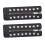 PU Leather Zippered Shoelace Inserts with 8 Holes for-Black 1