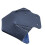 Skate Shoes Toe Protector Artificial Leather Design-Dark blue 1
