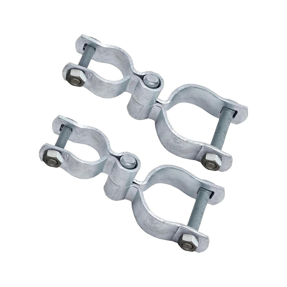 2 Set 1-3/8" X 2-3/8" Galvanized Steel Chain Link Fence Gate Hinge Kit With Bolts & Nuts Included 6032698528522