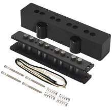 For Alnico 5 4JB Pickup Kits- Fiber Bobbin/Alnico V Pole Piece/Waxed Cloth Cable for Alnico 5 4-String Jass Bass Neck