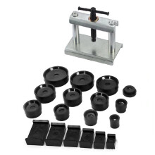 Kit de 18 Pièces pour Presses à Montres Professionnelles : Outils de Fermeture de Boîtier et Matrices de Montage pour la Réparation de Montres