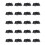 5mm X 5mm Hole Dia Black Plastic Rivets Fastener Push Clips 960 Pcs 1