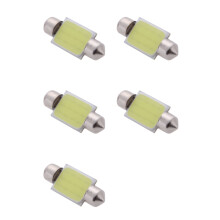 5X 3W COB LED Car Interior Ceiling Light Lamp Bulb 36mm White DC12V
