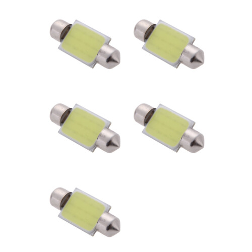 5X 3W COB LED Car Interior Ceiling Light Lamp Bulb 36mm White DC12V