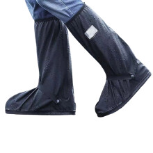 Rain Boot Covers Waterproof Rainproof PVC Overshoe-Black S