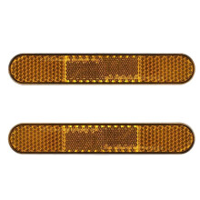 Rückseitige Abdeckung und Reflektoren für 6 Elektroroller, Reflektierende Dekorative Abdeckungsteile, Reflektor