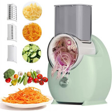 Electric Cheese Grater,3 in 1 Electric Grater for Home Kitchen,One-Touch Easy Control Salad Cheese Grater(Rechargeable)