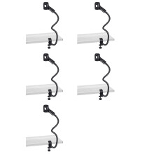 5X Suporte de Microfone Flexível para Mesa de Pescoço de Ganso Suporte de Grampo de Braço de Microfone Equipamento de Gravação para Podcast de