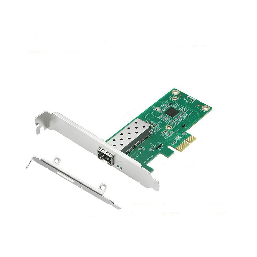 For I210 Sfp Fiber Lan Card Pcie X1 Gigabit Network Adapter 1000Mbps Single Port Nic For Desktop Server 4711414756174