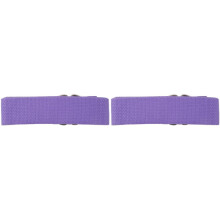 2X Yoga Accessories Waist Adjustable Fitness Leg 180CM Stretch Training Strap D-Ring Cotton Belt Buckle Dark