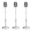 3X Modello di Supporto per Microfono da Tavolo Vintage con Altezza Regolabile, Supporto per Microfono nel Stile Retrò Classico Supporto per Microfono 1