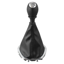 Car Gear Shift Knob Cover PU Leather Black for TRAFIC 3III VIVAR0 2014-2023 Gear Shift Knob Cover Matte
