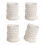 2 paar versterkte polyester balletveters, compatibel-Wit 120cm 1
