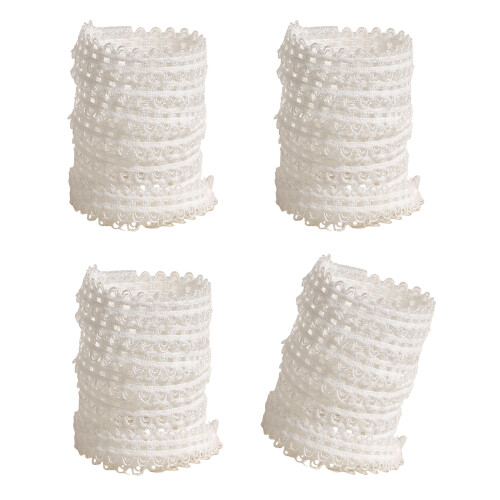 2 paar versterkte polyester balletveters, compatibel-Wit 120cm