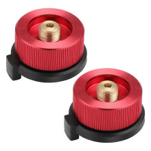 2 PCS Camping Adaptateur de Gaz Convertisseur Connexion de Poêle pour Cartouche de Butane à Vis Cartouche de Gaz