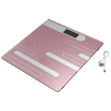 BañO Cuerpo BáSculas de Piso Vidrio BáSculas ElectróNicas Inteligentes Carga USB Pantalla LCD Pesaje Corporal BáScula Digital de Peso Corporal