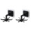 2PCS 360 Degrees Rotating Hook Kitchen Storage Bathroom Organizar Storage Rack Holder Wall Mounted Hanging Hooks-Black 1