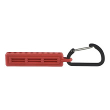 Screwdriver Bit Holder Screwdriver Bit Organizer Plastic Drill Bits Storage Case Drill Bit Storage Clip for Men Red