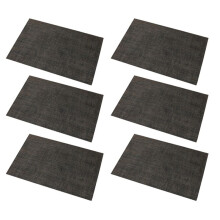 Placemats Set of 6 Washable Wipeable Place Mats for Kitchen Table Heat Resistant Non-Slip Table Mats-D