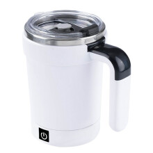Tazza da Caffè Ricaricabile In Acciaio Inossidabile - Miscelatore Magnetico, Bicchiere Elettrico con Tecnologia Magnetica Rotante