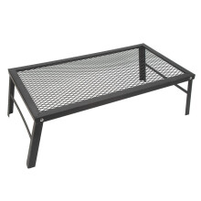 Grille de Feu de Camp Pliable, Robuste, Étanche, Portable, en Fer pour Barbecue en Plein Air