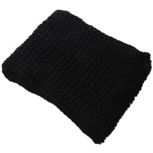Scarf Winter Knitted Wool Scarf (black)