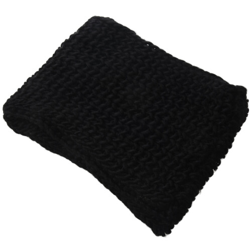 Scarf Winter Knitted Wool Scarf (black)