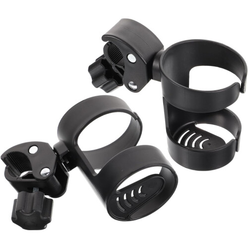 2pcs Adjustable Angle Cup Holder for Wheelchair Walker Stroller Portable Drink Holder