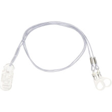 Cordino di protezione anti-smarrimento BTE per dispositivi di assistenza acustica con clip di sicurezza in silicone