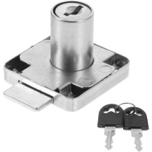 Schrankschloss aus Edelstahl, Schubladenschloss, silberfarben, glatte Oberfläche, hochbeständig