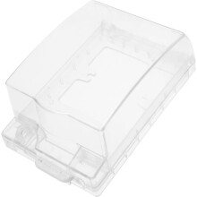 Outdoor Electrical Outlet Box, Clear Weatherproof Receptacle Cover, Universal Junction Box