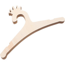Lot de 5 cintres en bois à motif couronne pour chambre d'enfant