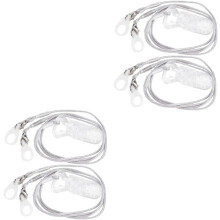 4er-Set tragbare Hörgeräteclips für Erwachsene und Jungen/Mädchen mit BTE-Aufhängeseil zur Verhinderung von Materialverlust