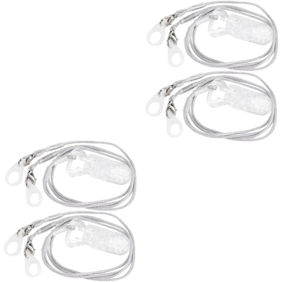 Hkhbjs 4Sets Portable Hearing Aids Clips For Adults And Boy Girl Bte Hanging Rope Preventing Lost Material