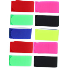 10 Stück Skibefestigungsgurte mit Schnalle für Snowboards, geeignet für Skizubehör, aus Nylon, mit Schnalle, für Pisten, zufällige Farbe