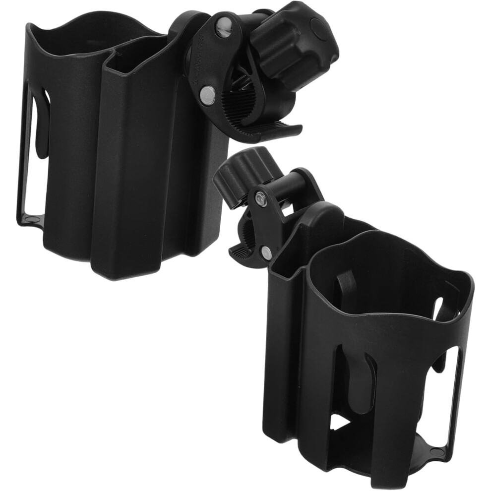 Hkhbjs 2Pcs Stroller Cup Holder For Wheelchair Mobility Walker Stroller Attachments Bottle