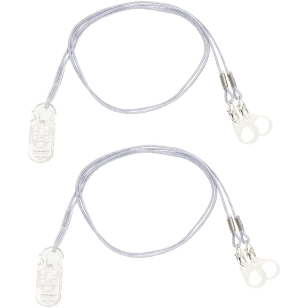 2Sets Lanyard Bte Clips Lost Deaf Aid Holder Protective Rope For Elderly Boys And Girls Hkhbjs