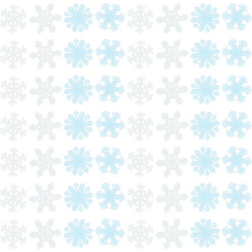 200pcs Snowflake Wall Stickers Creative Decorative Fluorescence Sticker