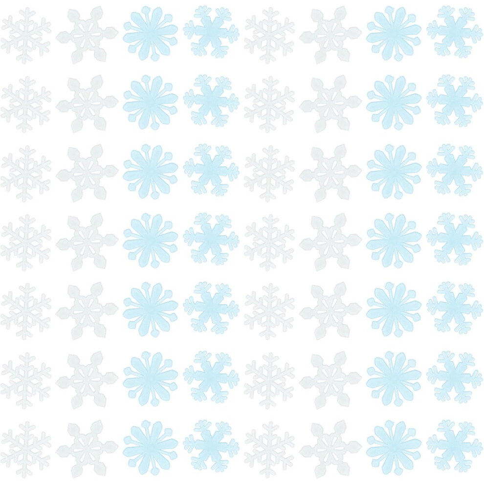 Hkhbjs 200Pcs Snowflake Wall Stickers Creative Decorative Fluorescence Sticker