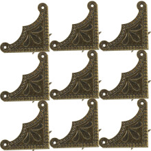 30 Stück Eckenschützer aus Eisen im Vintage-Stil, hohe Härte, filigranes antikes Außendesign