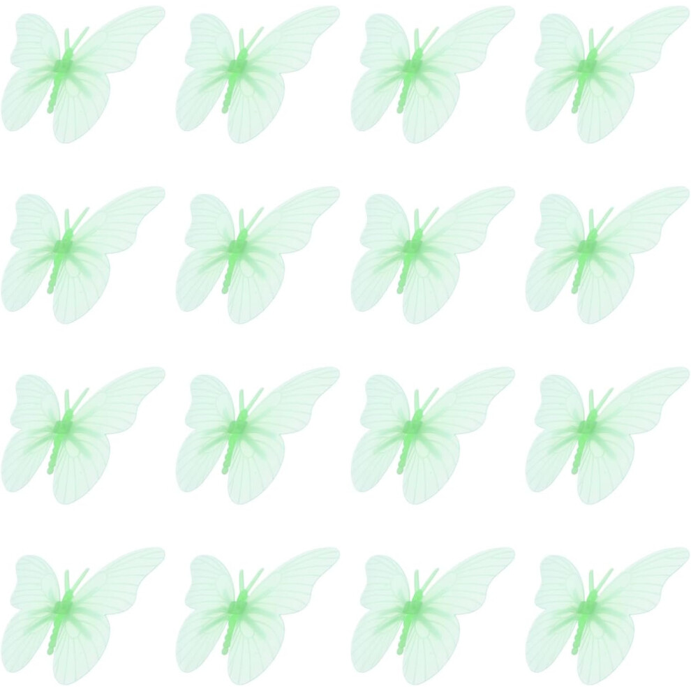 20Pcs Luminous Butterfly Wall Stickers For Home And Ceiling Decor Glowing Plastic Wall Decals Hkhbjs