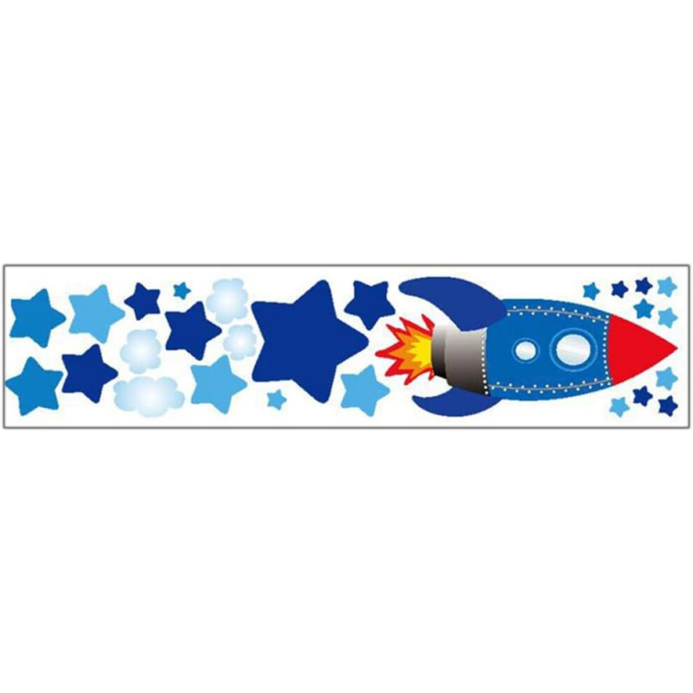 Creative Stars Wall Decal Pvc Wall Sticker Removable Practical No Sticky Residue For Room Bedroom Blue Hkhbjs