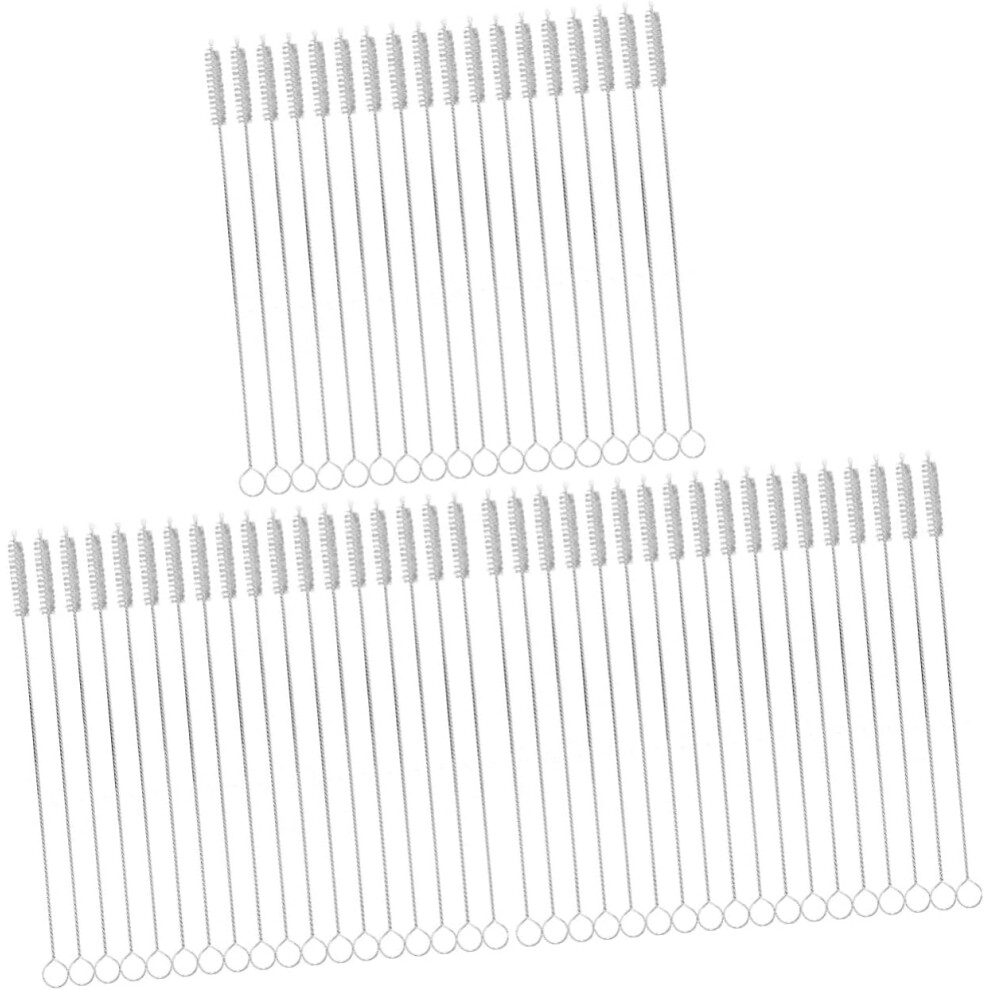 60Pcs Straw Cleaner Feeding Bottle Straw Brush For Boys And Girls Water White Hkhbjs